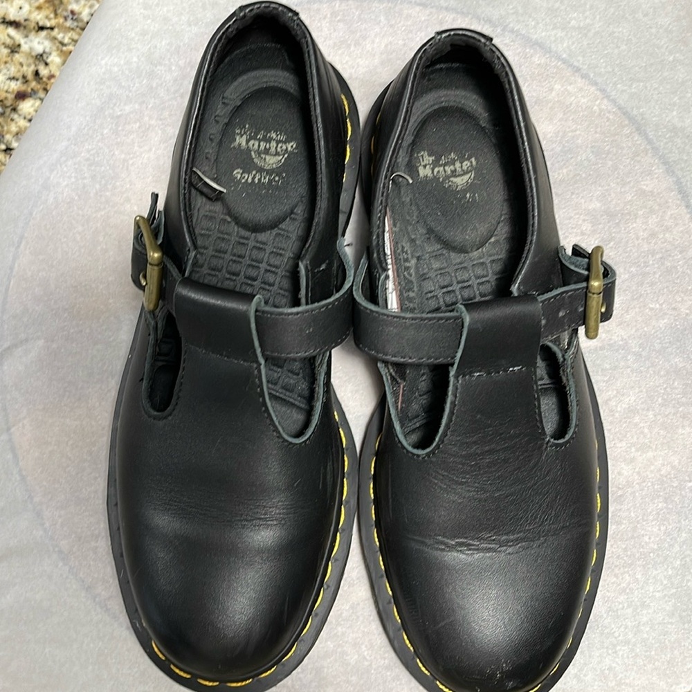 Dr. Martens Polley Womens Slip Resistant Full Grain T
Bar Mary Jane